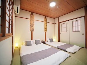 Family Villa, 2 Bedrooms, Non Smoking | 2 bedrooms, premium bedding, Select Comfort beds, blackout drapes - KUNSHIYA.TAKE (Osaka)