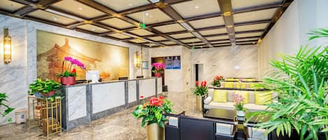 Sala de estar en el lobby