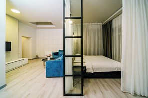 Huoneisto, 2 makuuhuonetta, kaupunkinäköala | Ruokasali