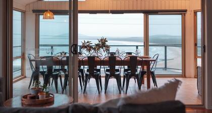 Retreat by the Sea – Coastal Escape with Cozy Spa & Panoramic Ocean Sunset Views