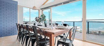 Retreat by the Sea – Coastal Escape with Cozy Spa & Panoramic Ocean Sunset Views