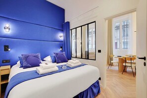 2 chambres, fer et planche Ă repasser, accĂšs Ă Internet, literie fournie