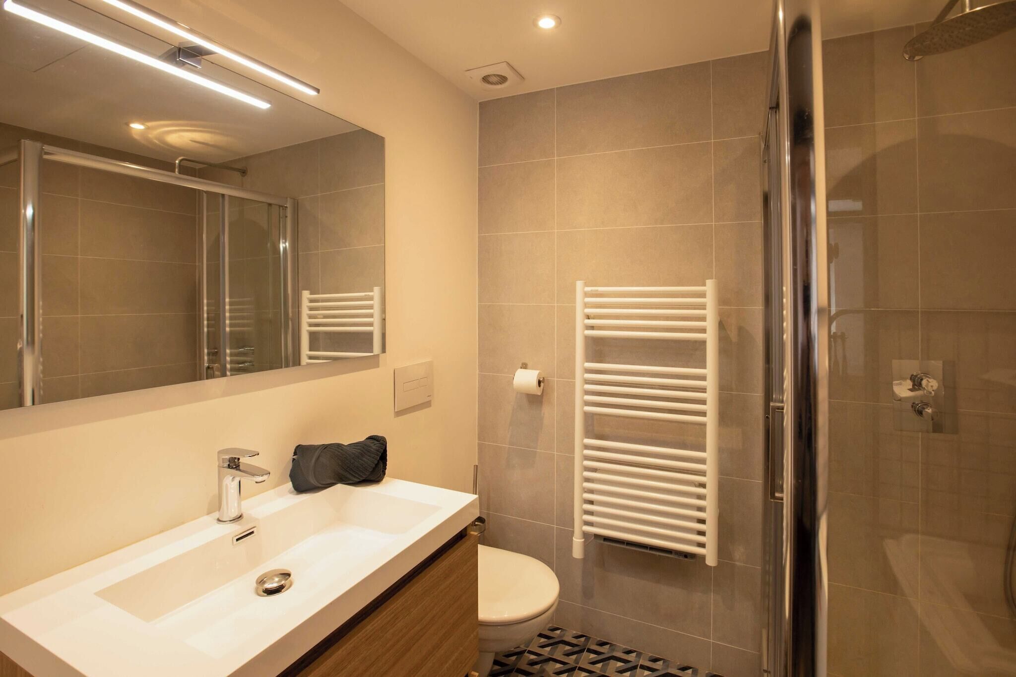 Hair dryer, towels