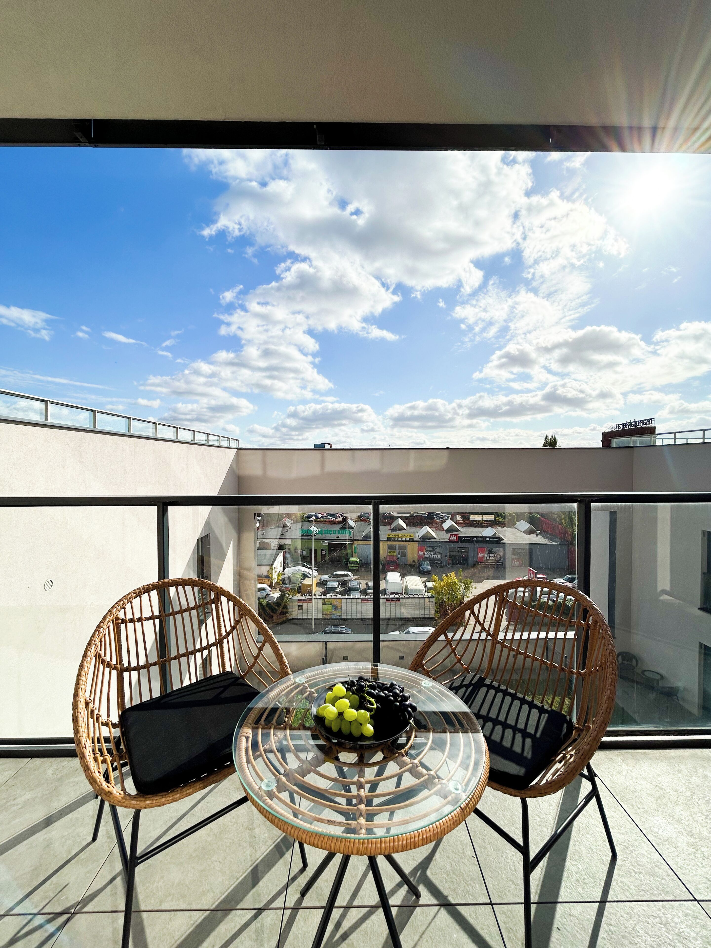 Superior-Apartment, Blick auf den Innenhof | Ausblick vom Zimmer