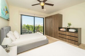 2 bedrooms, in-room safe, iron/ironing board, free WiFi