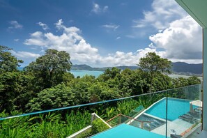 Exclusive Apartment, 3 Bedrooms, Patio, Sea View | View from room - SeaView 3BR Duplex BluePoint 88 Patong (Patong)