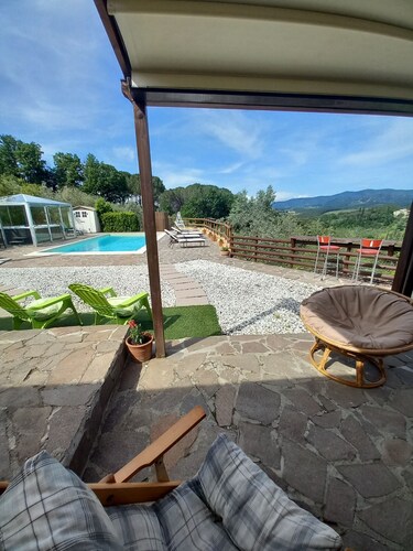 CASA PILAR villa con piscina e jacuzzi private in chianti