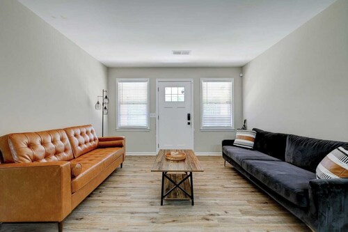 The Sanctuary at Anthony Drive | Private Pond . A private 2-bed/2-bath sanctuary on 5 pristine acres. Features dual master suites and high-speed Wi-Fi. Minutes to Piedmont Hospital & Film Studios.