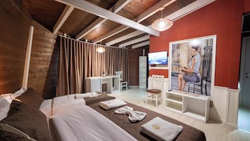 Familiekamer | Hypoallergeen beddengoed, een minibar, gratis wifi, beddengoed
