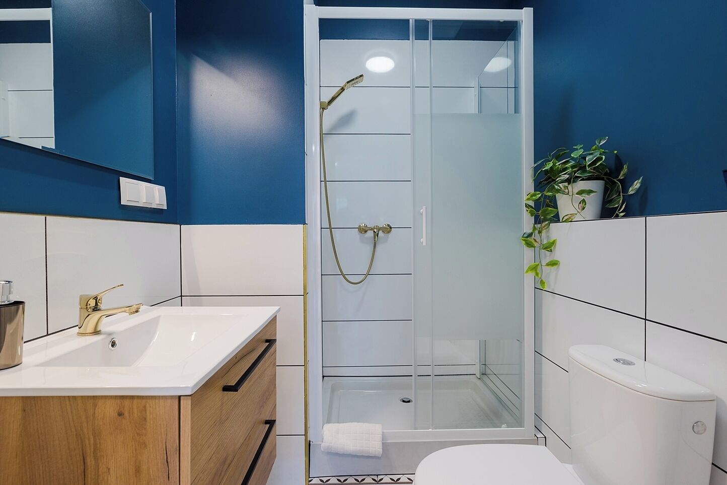 Standard Studio, 1 Double Bed with Sofa bed, Private Bathroom | Bathroom | Shower, hair dryer, towels, soap