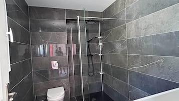 Hair dryer, towels