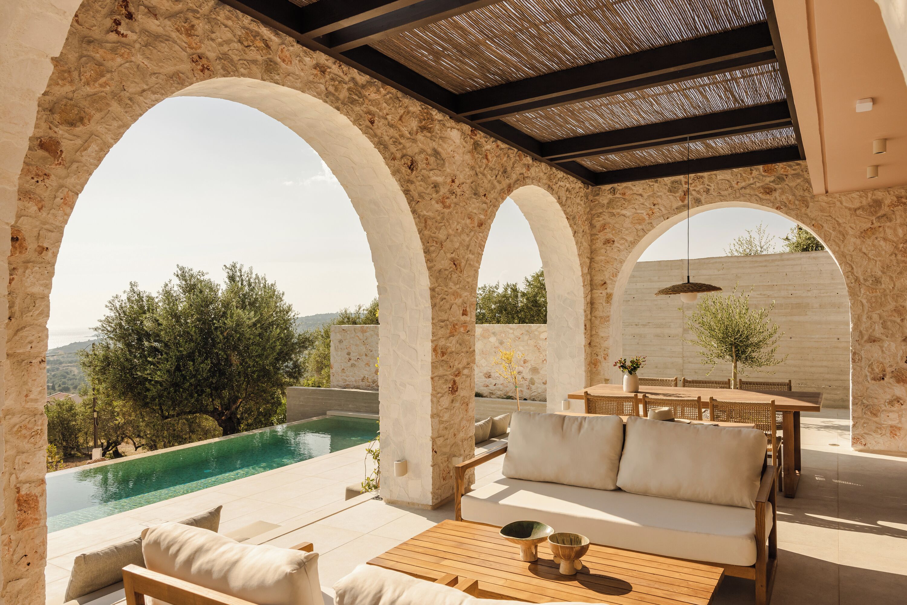 Secluded Two-Bedroom Villa with Private Pool and Sea View | Terrace/patio
