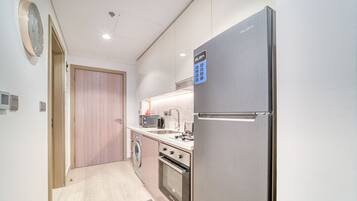 Estúdio standard, vista para a cidade | Cozinha privada