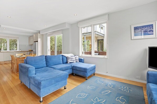 TV, fireplace, stereo