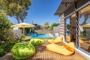 A heated pool