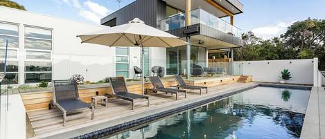 A heated pool