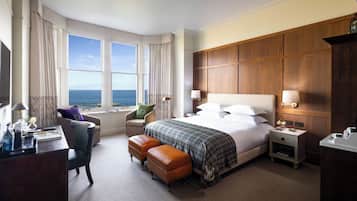 Deluxe Double Room, Sea View | Egyptian cotton sheets, premium bedding, pillow-top beds