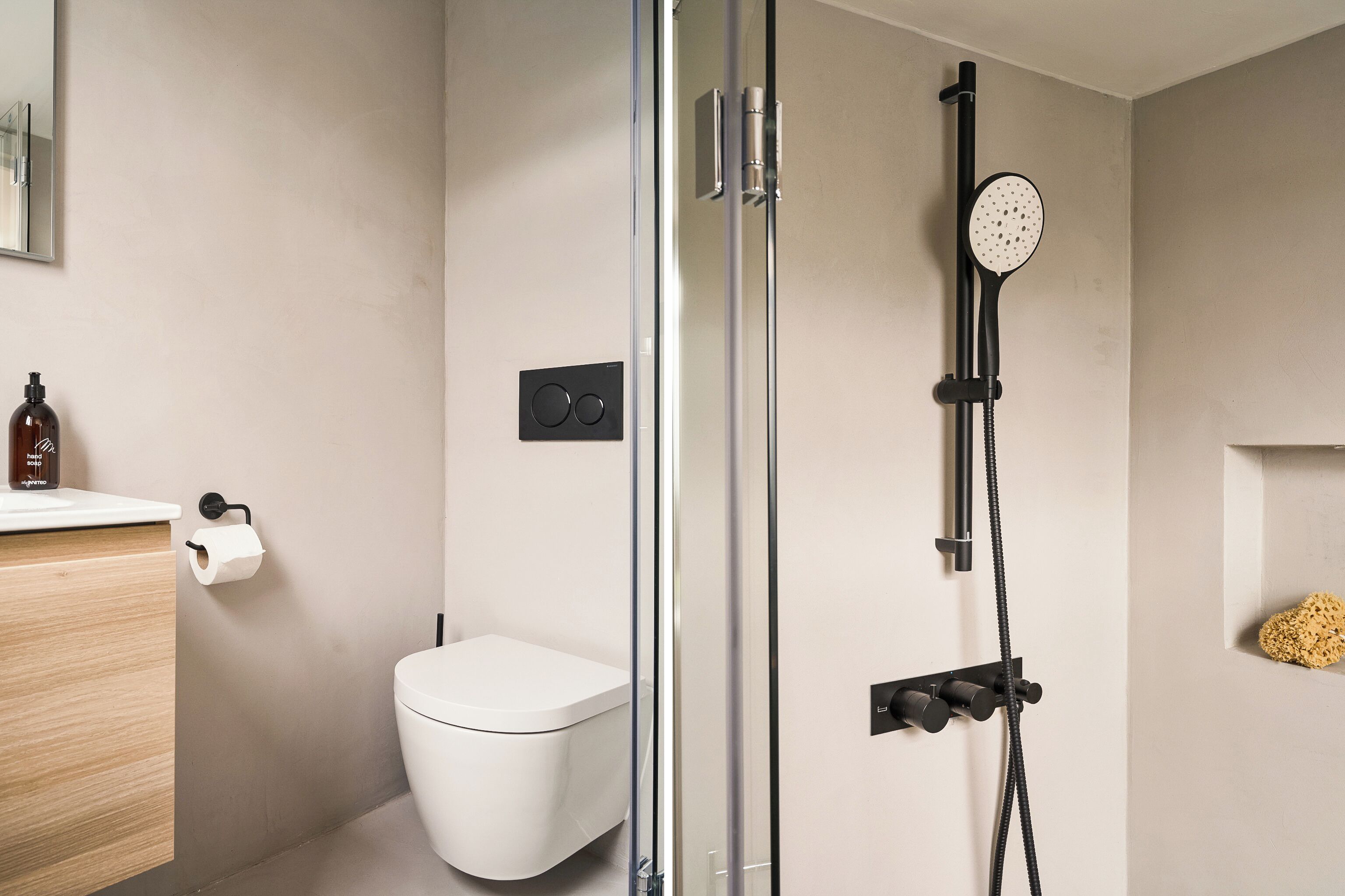 Eco-friendly toiletries, hair dryer, towels