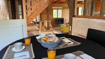 Petit déjeuner continental compris tous les jours