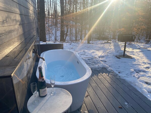 Premier huisje | Terras