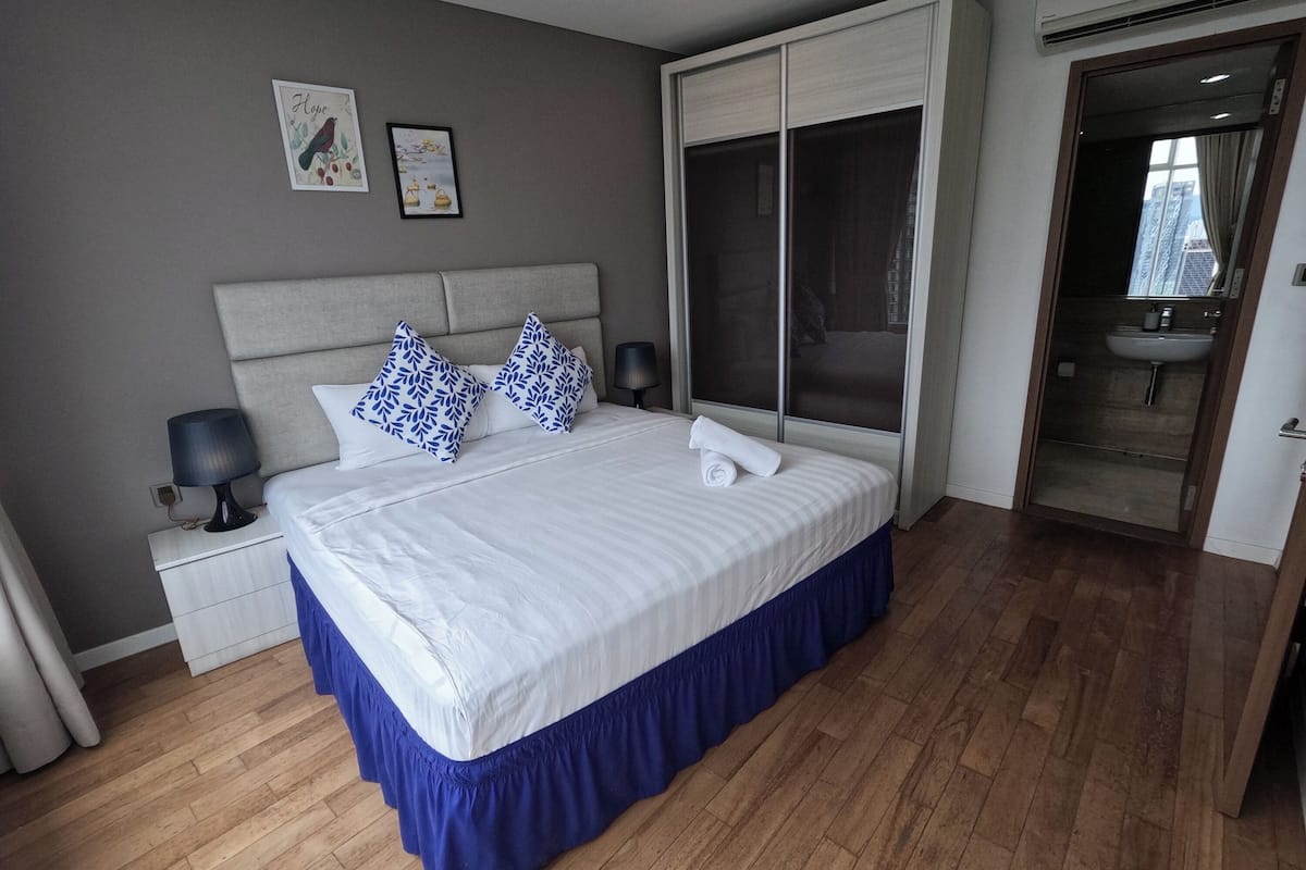 Desk, blackout curtains, iron/ironing board, free rollaway beds
