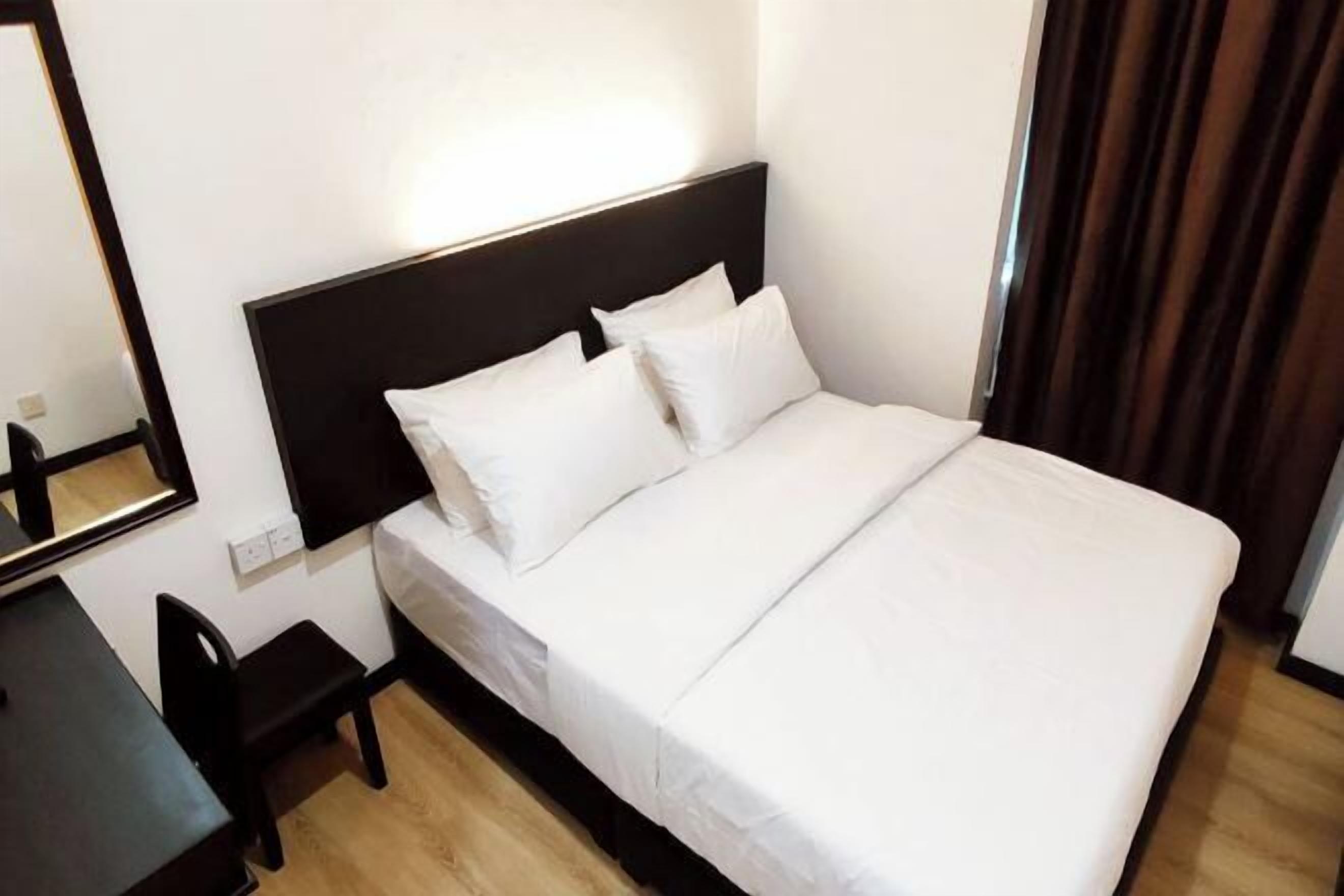 Minibar, desk, blackout drapes, iron/ironing board