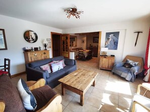 TV, offices - Magnificent Apartment / 8P / 4 Bedrooms / Garden /parking (Megève)