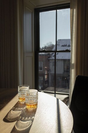 Egyptian cotton sheets, premium bedding, down duvets, pillow-top beds