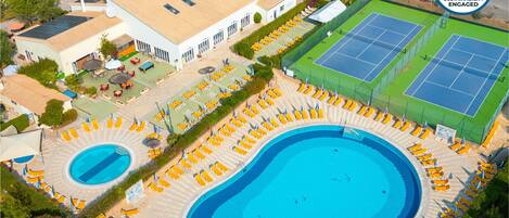 A heated pool