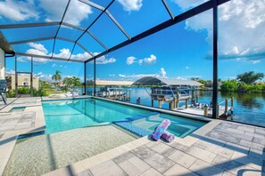 A heated pool