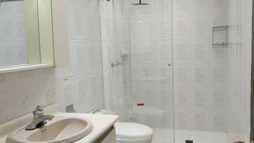 Towels, soap, toilet paper