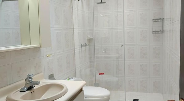 Towels, soap, toilet paper