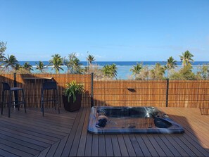 Terrace/patio - Villa CITY BEACH at La Saline Les Bains facing Trou d'eau beach (LA SALINE LES BAINS)