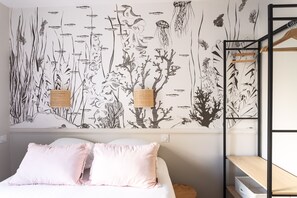 2 chambres, fer et planche à repasser, Wi-Fi gratuit, draps fournis