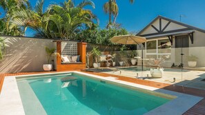 A heated pool
