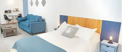 Apartamento | 1 quarto, edredons de pluma, cortinas blackout