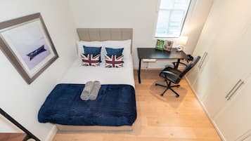 2 bedrooms, iron/ironing board, travel crib, WiFi
