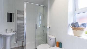 Hair dryer, towels