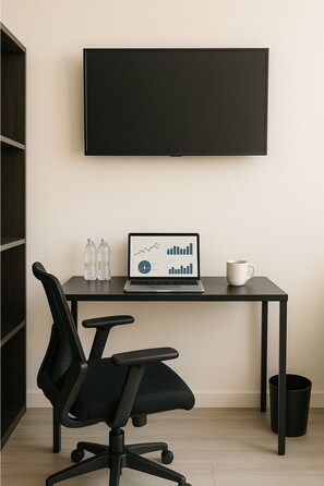 Desk, laptop workspace, free WiFi, bed sheets - Hotel y Centro de Negocios Yoel (Atlacomulco)