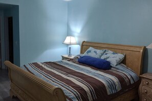3 bedrooms, iron/ironing board, travel cot, WiFi