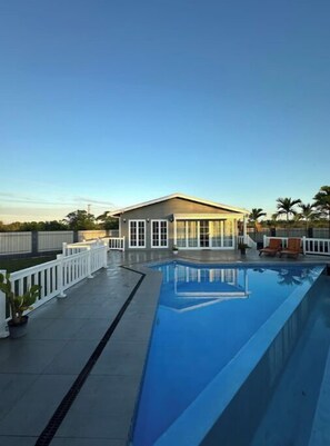 Outdoor pool - A charming 3 bdrm house with pool, AC and free parking near essential amenities (Nadi)