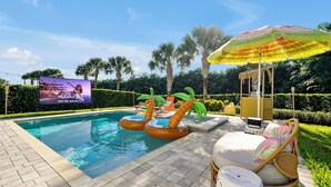 Pool - 5BD Moana Theme- Pool Theater- Sleeps 12 - Near Disney - Heated Pool + Hot Tub
 (Kissimmee)