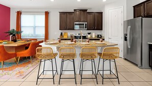 Private kitchen - 5BD Moana Theme- Pool Theater- Sleeps 12 - Near Disney - Heated Pool + Hot Tub
 (Kissimmee)