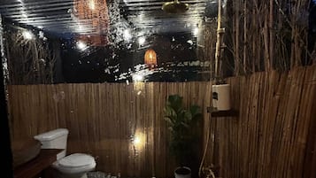 Towels, soap, toilet paper