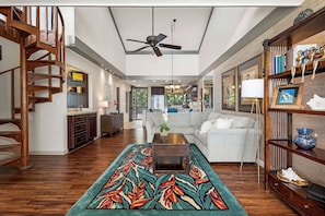 Smart TV, books - Ocean View Golf Couse Villa (Kailua-Kona)
