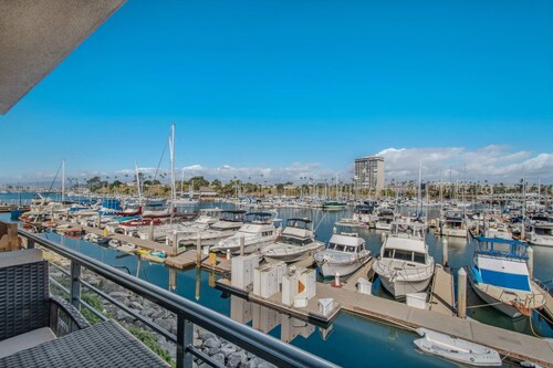 Oceanside Harbor Views + Steps from Top Rated Harbor Beach
