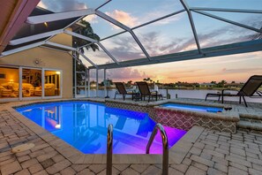 A heated pool