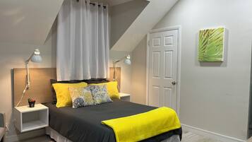 1 bedroom, iron/ironing board, travel crib, WiFi
