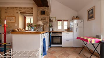 Fridge, oven, stovetop, dishwasher