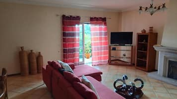 TV, fireplace, DVD player